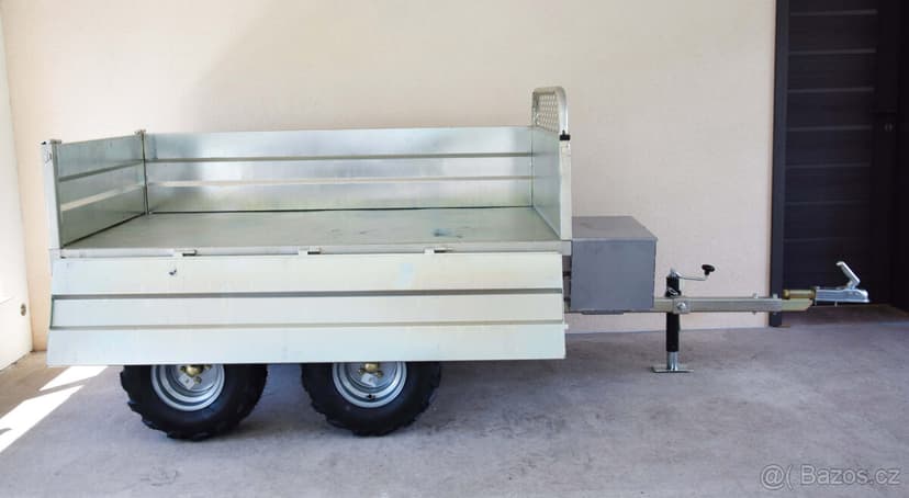 Hydraulický sklápěcí vozík za čtyřkolku 1.400kg s SPZ