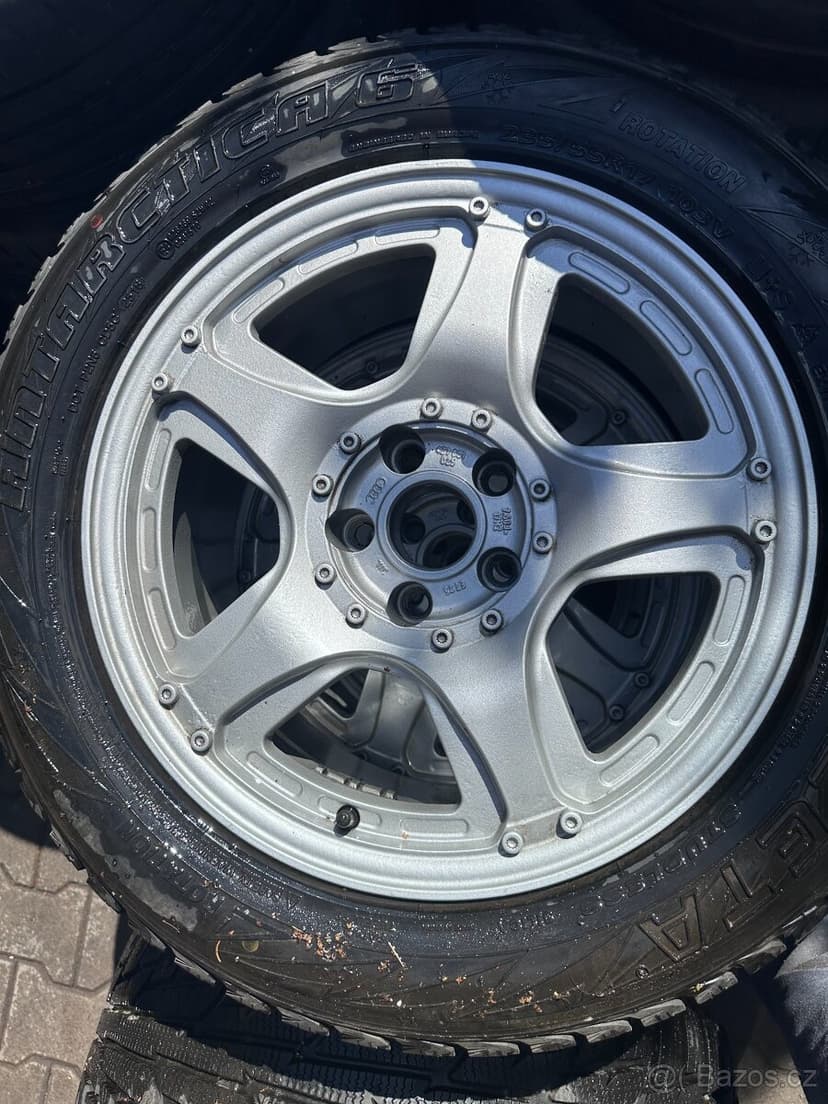 Zimní sada RARITNÍCH alu kol Audi Allroad C5 R17 - NOVÉ PNEU
