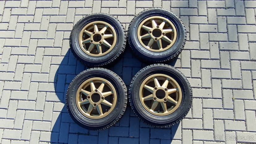 Kompletní sada hliníkových kol 14" 4×130 + nové pneu