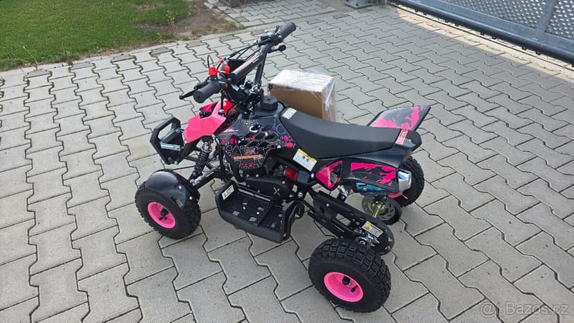 Dětská dvoutaktní čtyřkolka ATV Repti Nitro 49ccm růžová