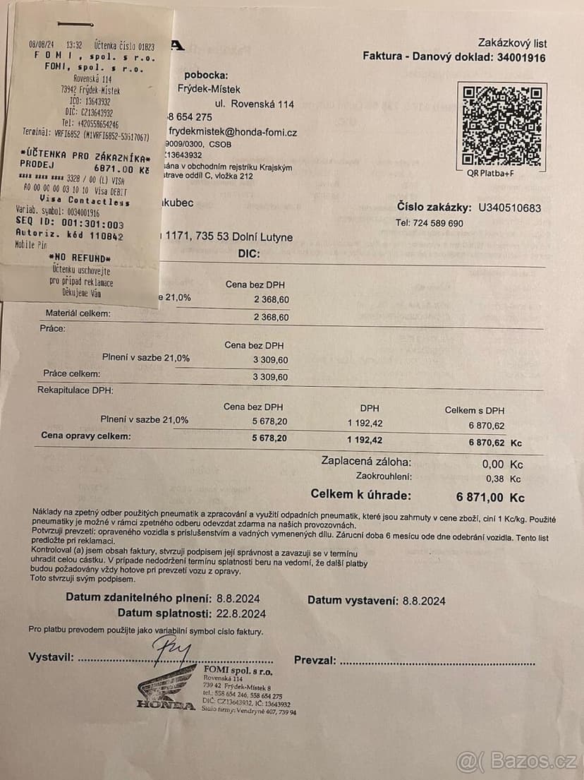 HONDA CB 750 HORNET | 2023 | PLNÁ VÝBAVA | TOP STAV