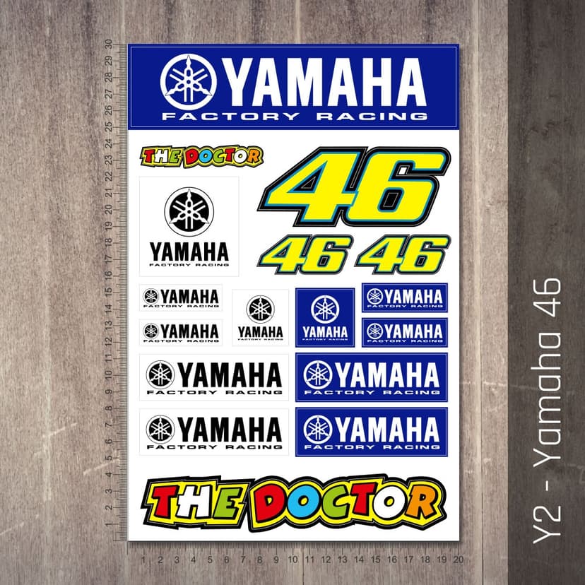 Samolepky  Valentino Rossi 46 The Doctor Arch 20x30 cm