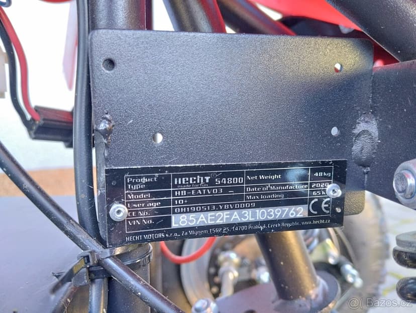 Dětská elektrická čtyřkolka Hecht