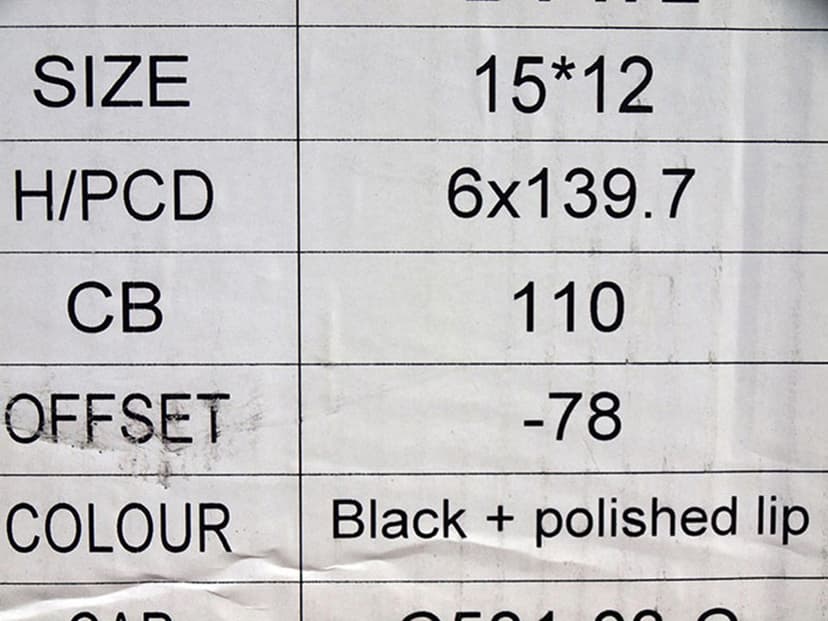 15" 6x139,7 INTERCEPTOR USA 12Jx15 – ET(-78)