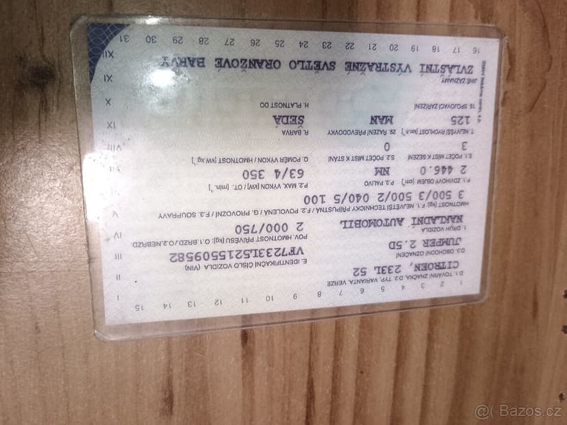 Odtahovy speciál , odtahovka Citroen Jumper 2.5 D