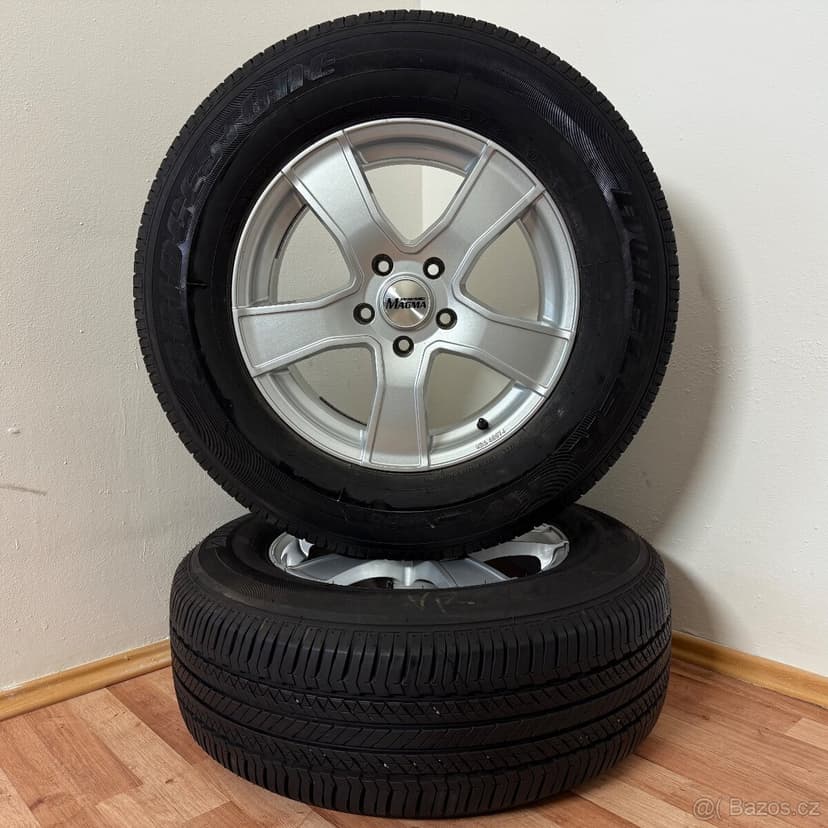 VW AMAROK 5x120 R17 ET50+LETNÍ 255/65R17 8/6,5mm