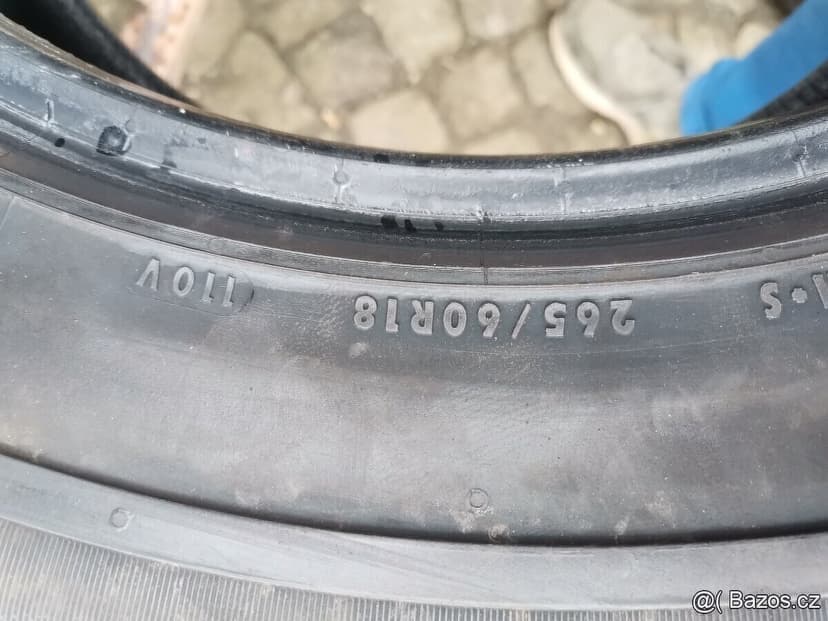265/60/18 letni pneu CONTINENTAL a BRIDGESTONE 265 60 18