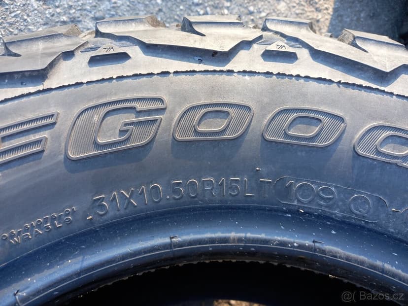 Pneu BF Goodrich KM3 31/10,5 r15