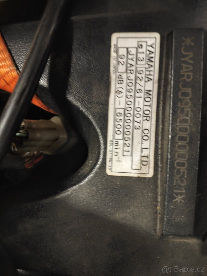 Yamaha R6 RJ09 (2005) – rám + motor, TP