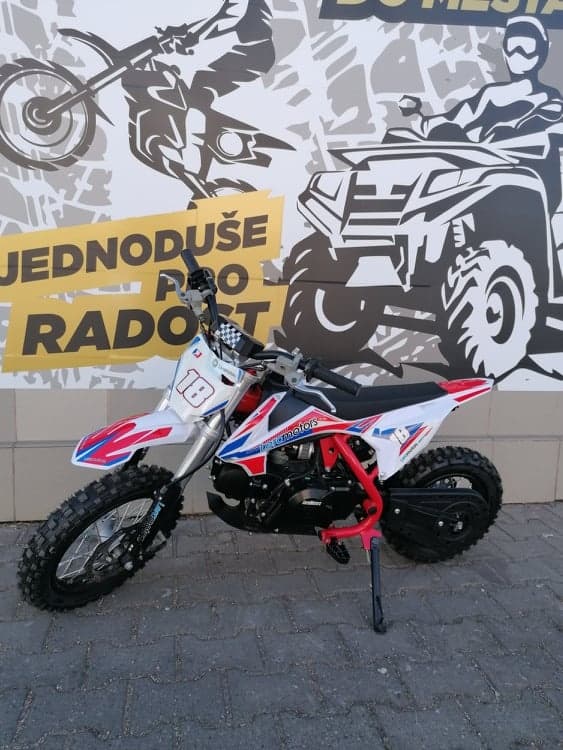 Pitbike Spirit 90 12/10 Automat červená