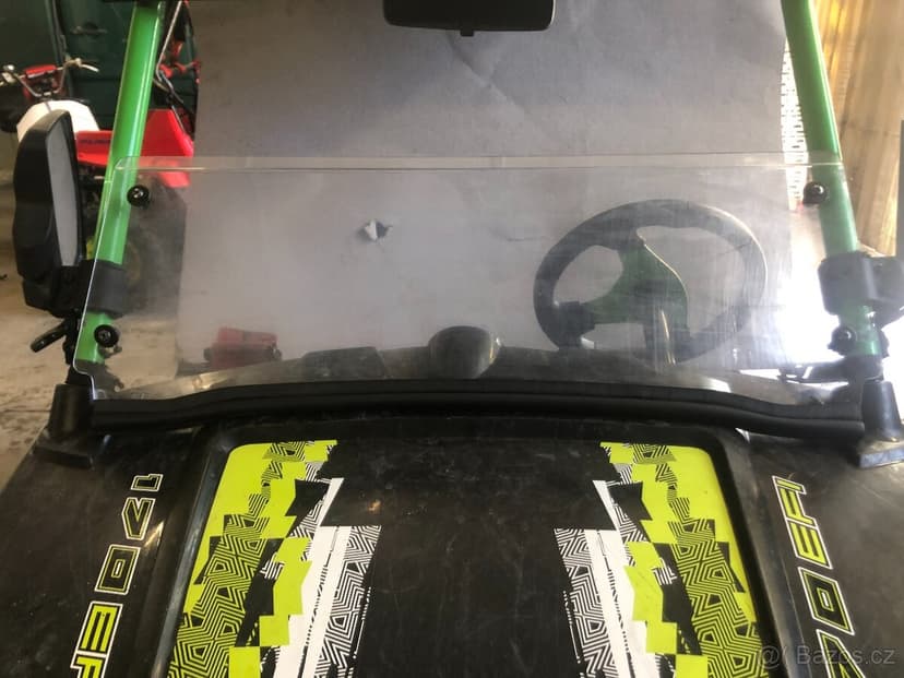 polaris rzr 170 ochranný rám , čelní půl sklo ,střecha......