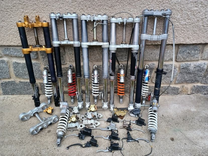 KTM LC4 640 - 620 KOLA, TLUMIČE, PUMPY, BRZDIČE ...