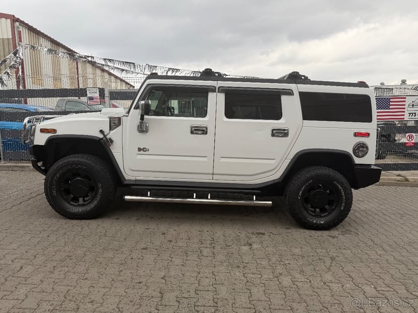 🇺🇸-Hummer H2 6.0 V8 VORTEC-WHITE-CHOME-FUNKCNI STAV-🇺🇸