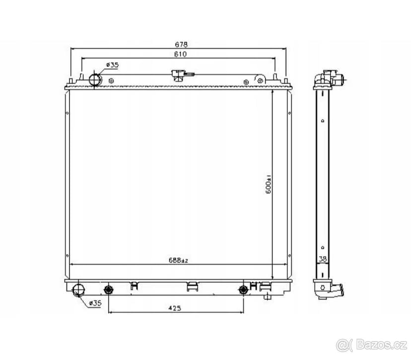 Čelo,chladiče Nissan Navara D40/Nissan Pathfinder R51