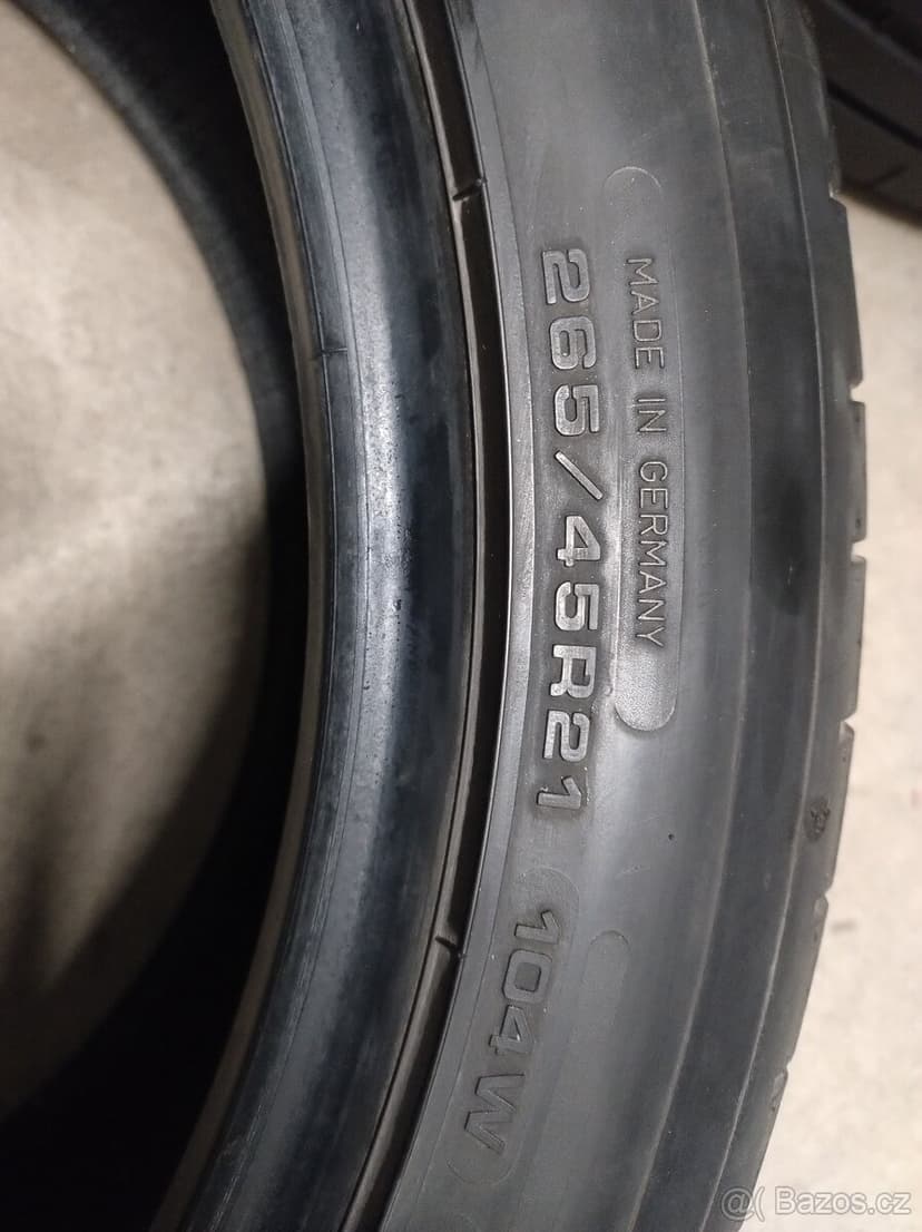 Pneu Dunlop sport maxx rt2 265/45 R 21