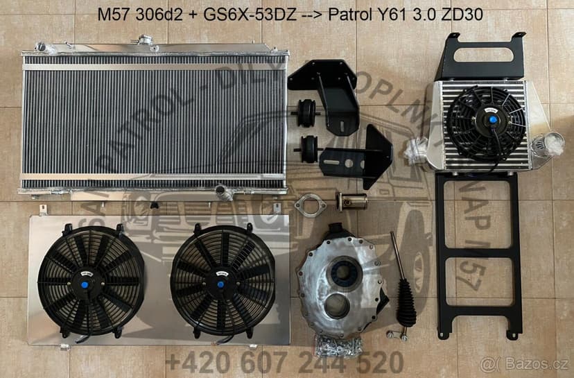 NISSAN PATROL Y60/Y61 - SADA PŘÍSLUŠENSTVÍ PRO SWAP M57