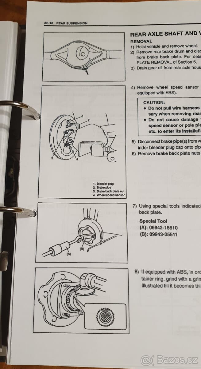 Servisní manuál Suzuki Jimny SN 413 .