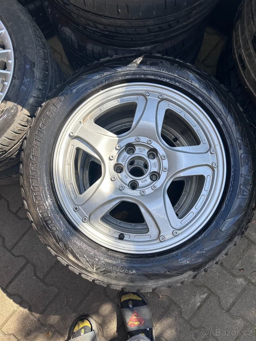 Zimní sada RARITNÍCH alu kol Audi Allroad C5 R17 - NOVÉ PNEU