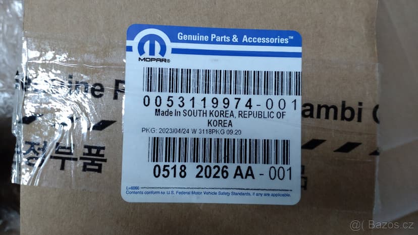 Jeep Wrangler JK - přední mlhovka