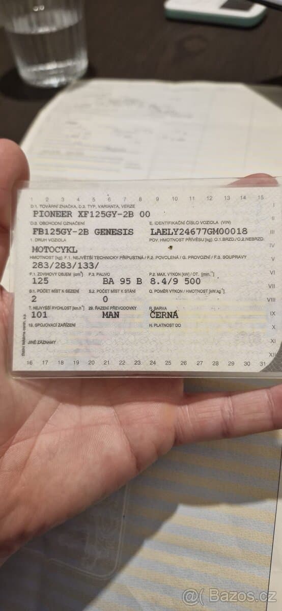 Prodám motocykl Pioneer 125 XF125GY-2B Genesis, enduro