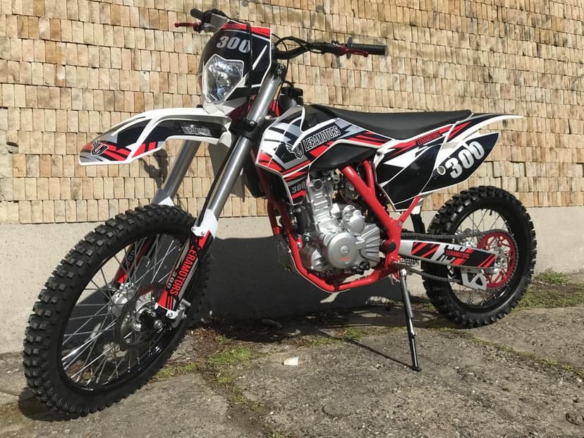 Pitbike Leramotors Killer PRO 300ccm, červený, vodník