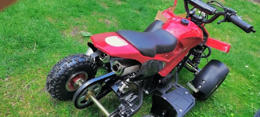 Nová červená dětská čtyřkolka 50ccm Dragon