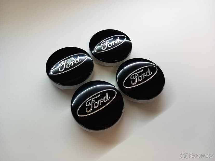 Středové krytky Ford, 54x52mm Black