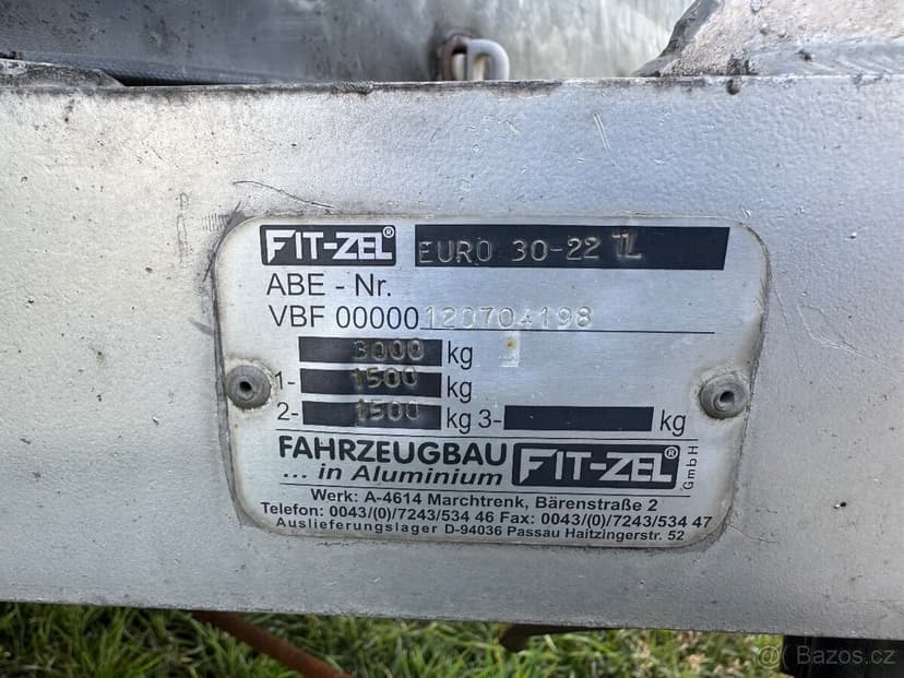 Autopřepravník Fitzel Euro 30-22 TL plachtový