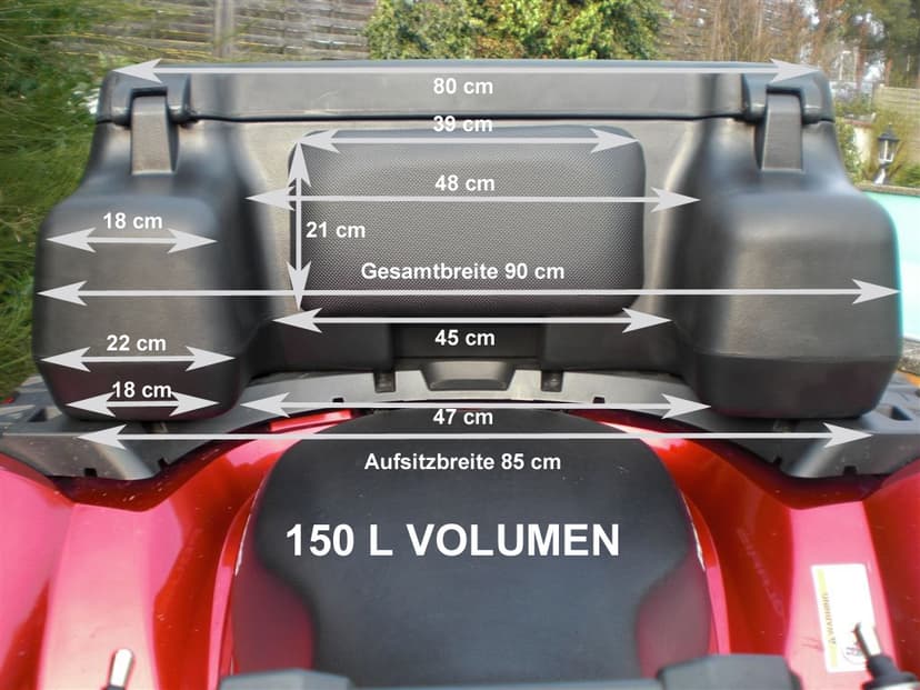 Univerzální box / kufr na čtyřkolku ATV 150 / 200 + přední