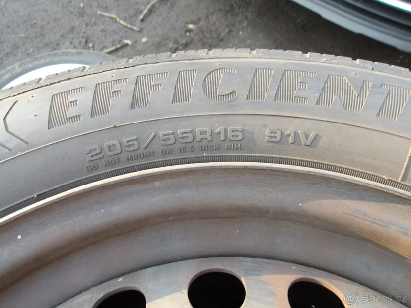 4x disk (5x108) letní pneu goodyear 205/55 r16