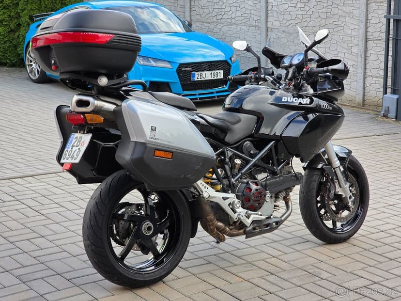 Ducati Multistrada 1000 DS, 3xkufr, výfuk Zard, původ ČR