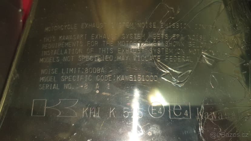 Kawasaki Z1000  výfuky NOVÉ set 2012-2015 KA