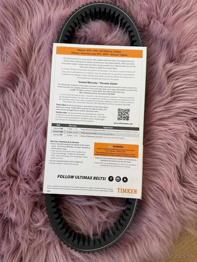 Variátorový remeň Ultimax UA446 – nový