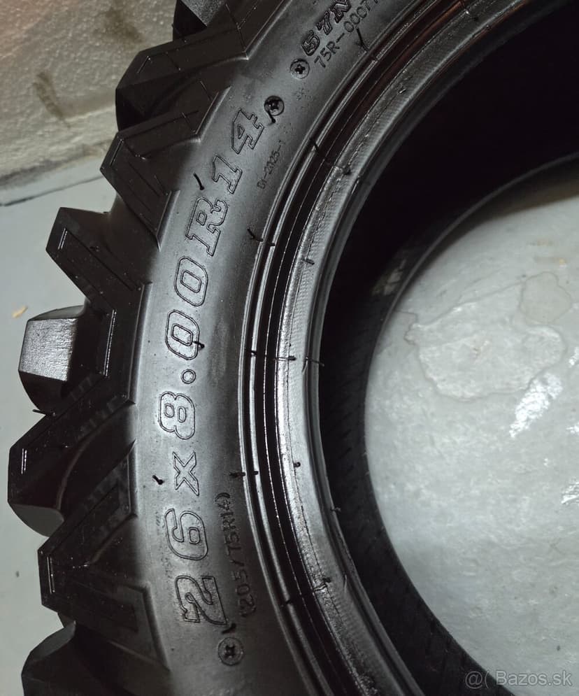 Pneu na stvorkolu 26x8 r14 duro rok 2024