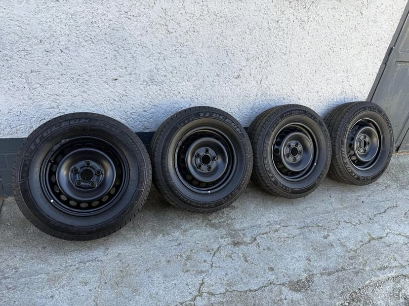 VW Crafter,MAN TGE disky zátaž 1200kg+zimné pneu 235/65 R16C