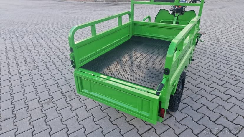 ELEKTRICKÁ NÁKLADNÍ TŘÍKOLKA ADVENTO MAXI ZELENÁ SPZ.