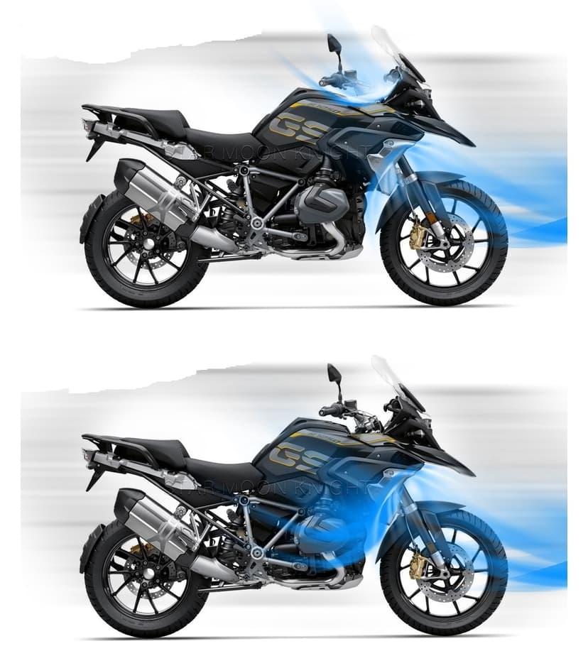 Větrolam, kryt kokpitu BMW R1200 (1250) GS (Adv)