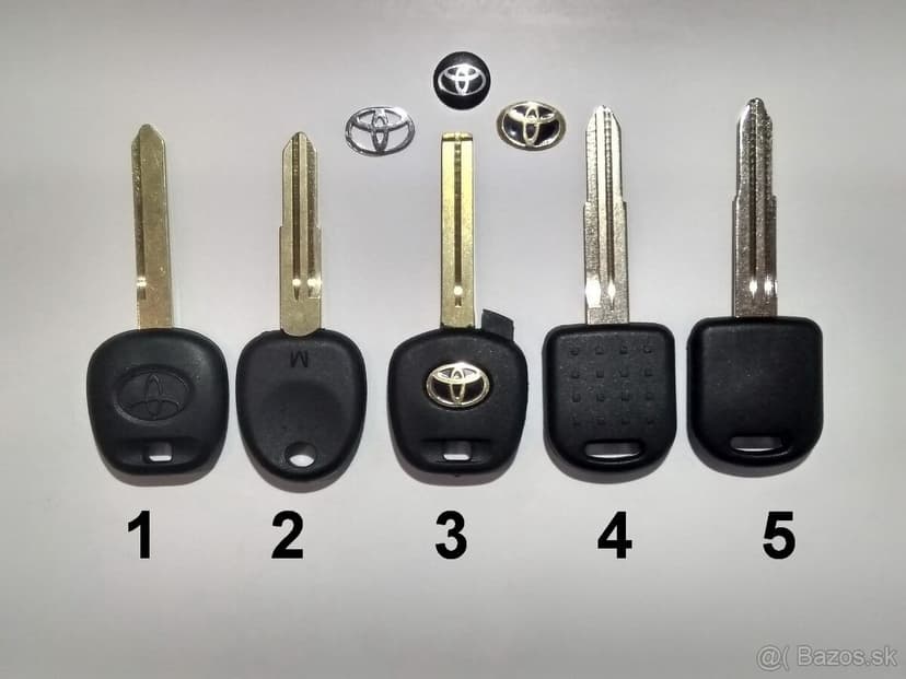Toyota autokluč obal kluča tlačítka spínače