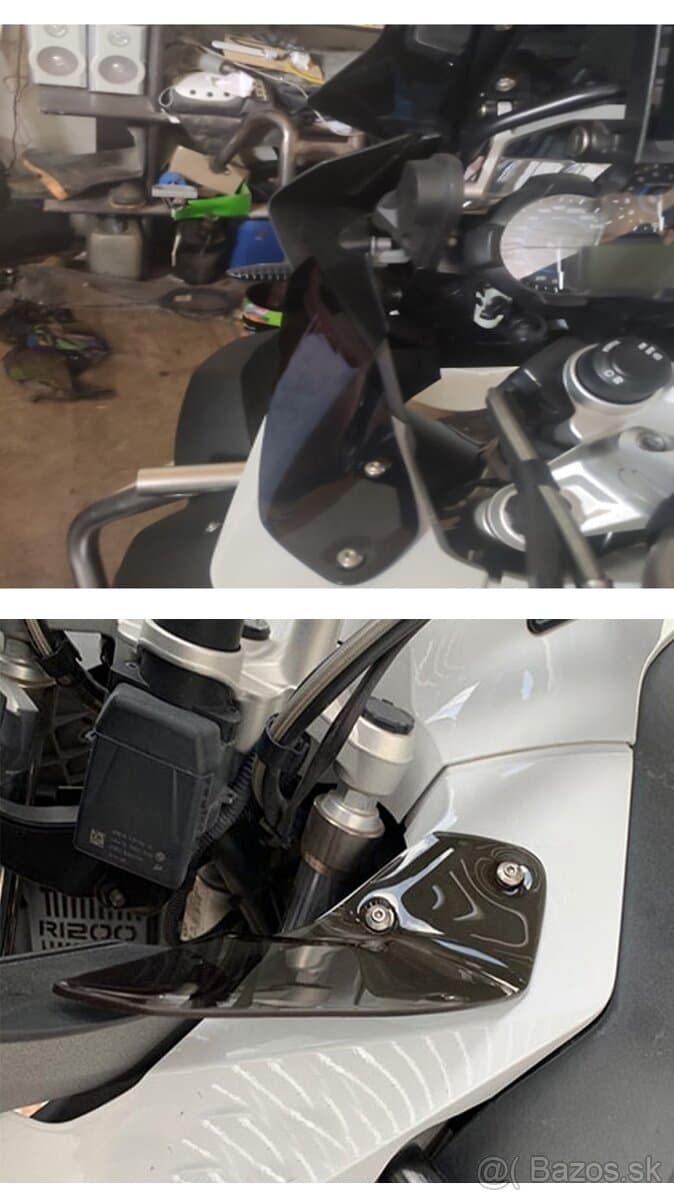 Plexi deflektory kouřové BMW R1200GSA (1250 GSA)