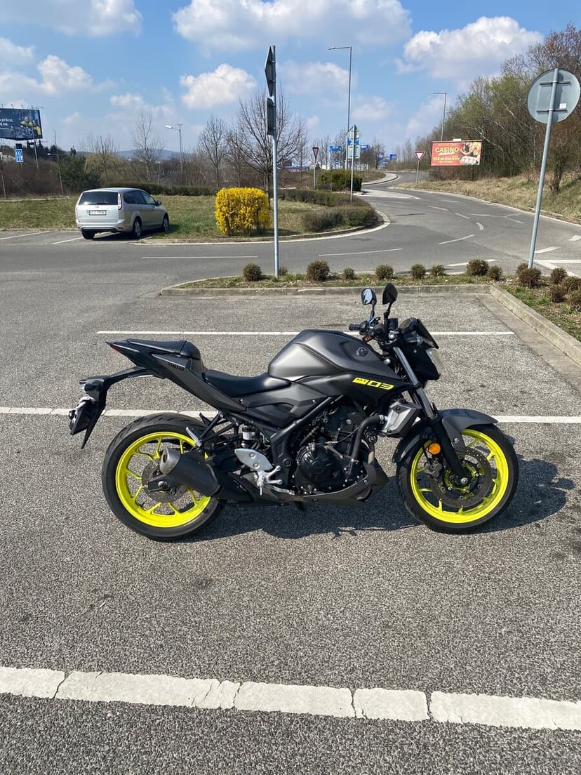 YAMAHA MT03 2018, NOVÁ STK, NOVÉ PNEU