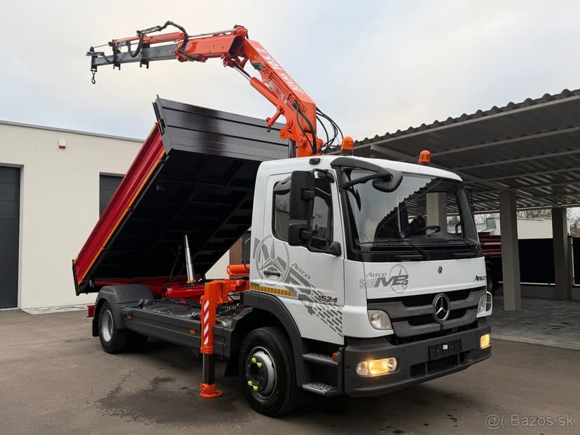 S3 sklápač r.2014 Mercedes Atego 1524 hydraulická ruka ATLAS
