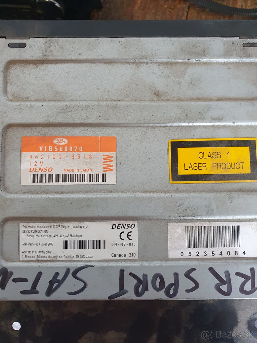 Predam Range Rover sport interier 2007, LCD displej, sat nav