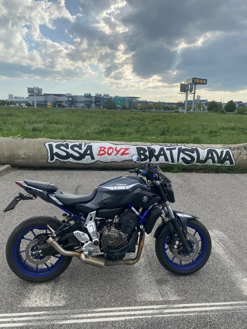 Yamaha MT-07 – 55 kW / TP 35 kW | 40 000 km | MIVV výfuk