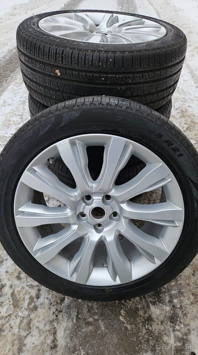 TOP ALU kola Land Rover 21" – 5×120, Pirelli 98 %