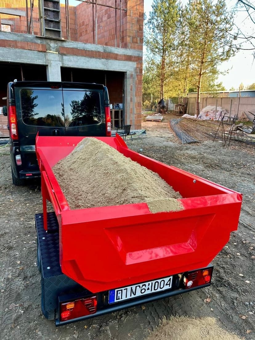 Sklápěcí přívěsný vozík do 750 kg – za auto i čtyřkolku
