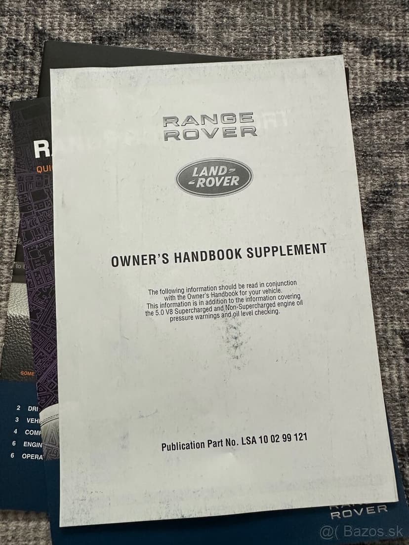 Príručka Range Rover Sport L320