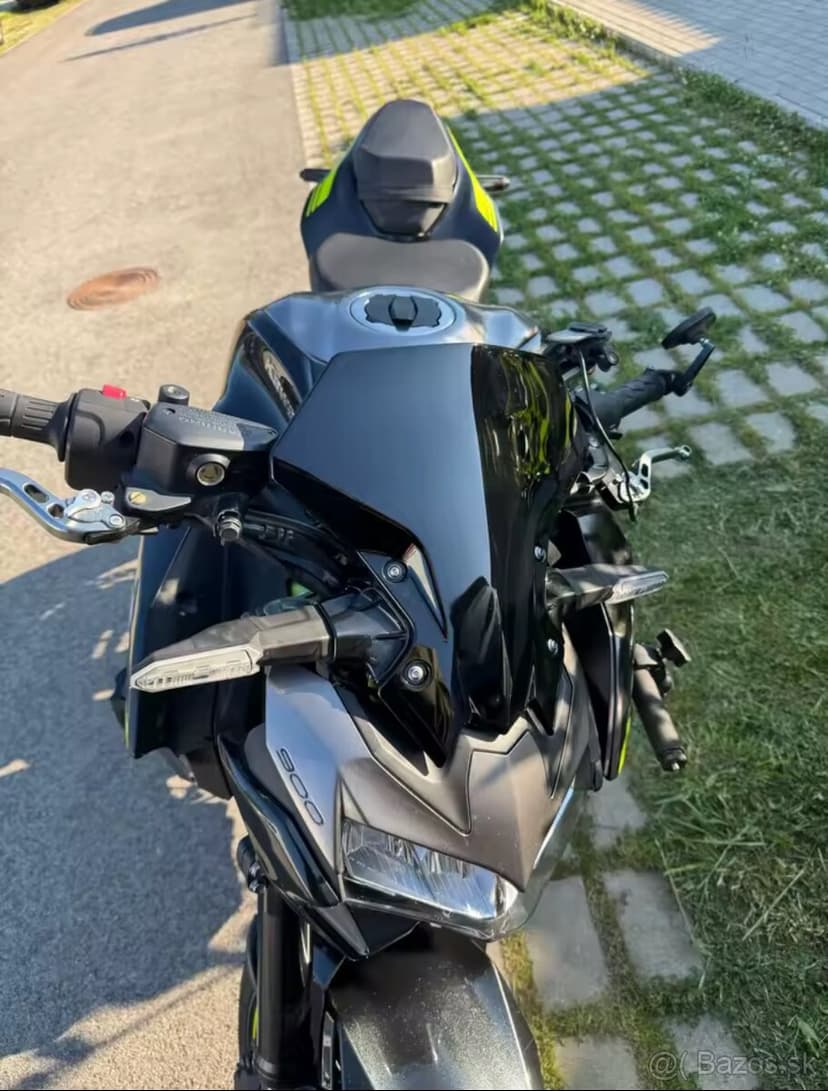 Vyžšie plexi na Kawasaki Z900