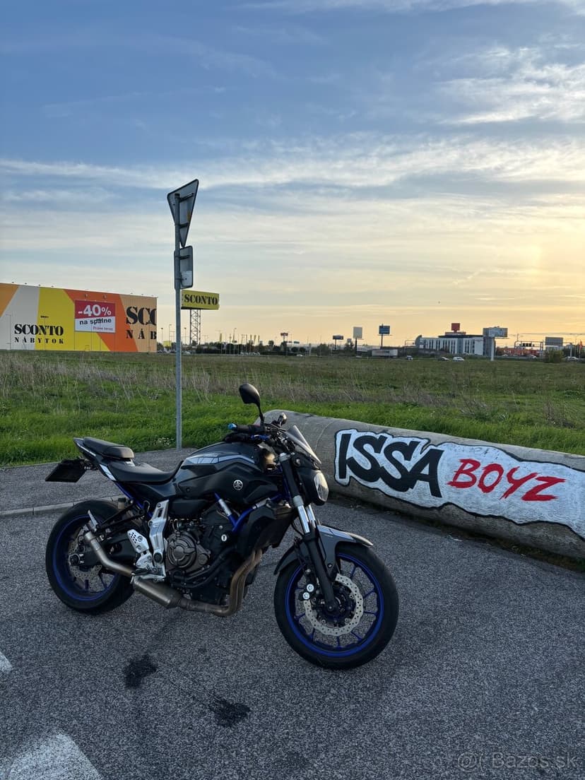 Yamaha MT-07 – 55 kW / TP 35 kW | 40 000 km | MIVV výfuk