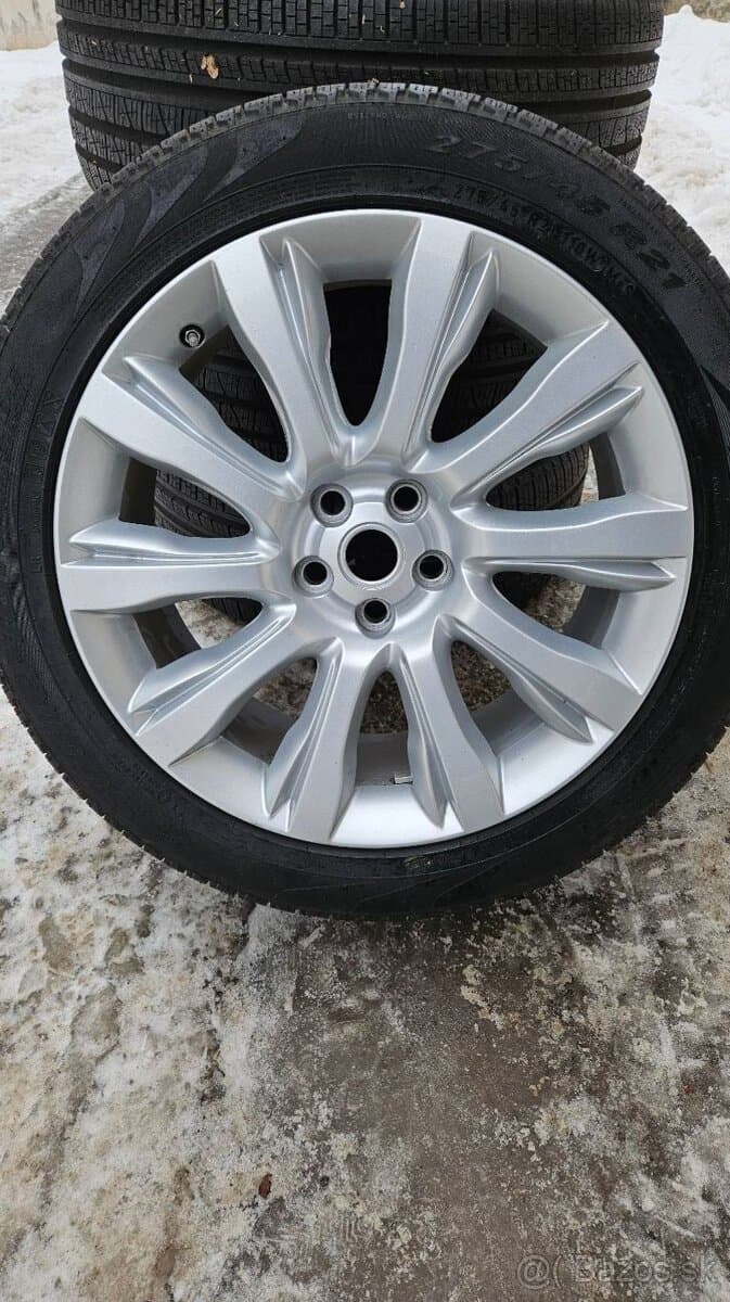 TOP ALU kola Land Rover 21" – 5×120, Pirelli 98 %