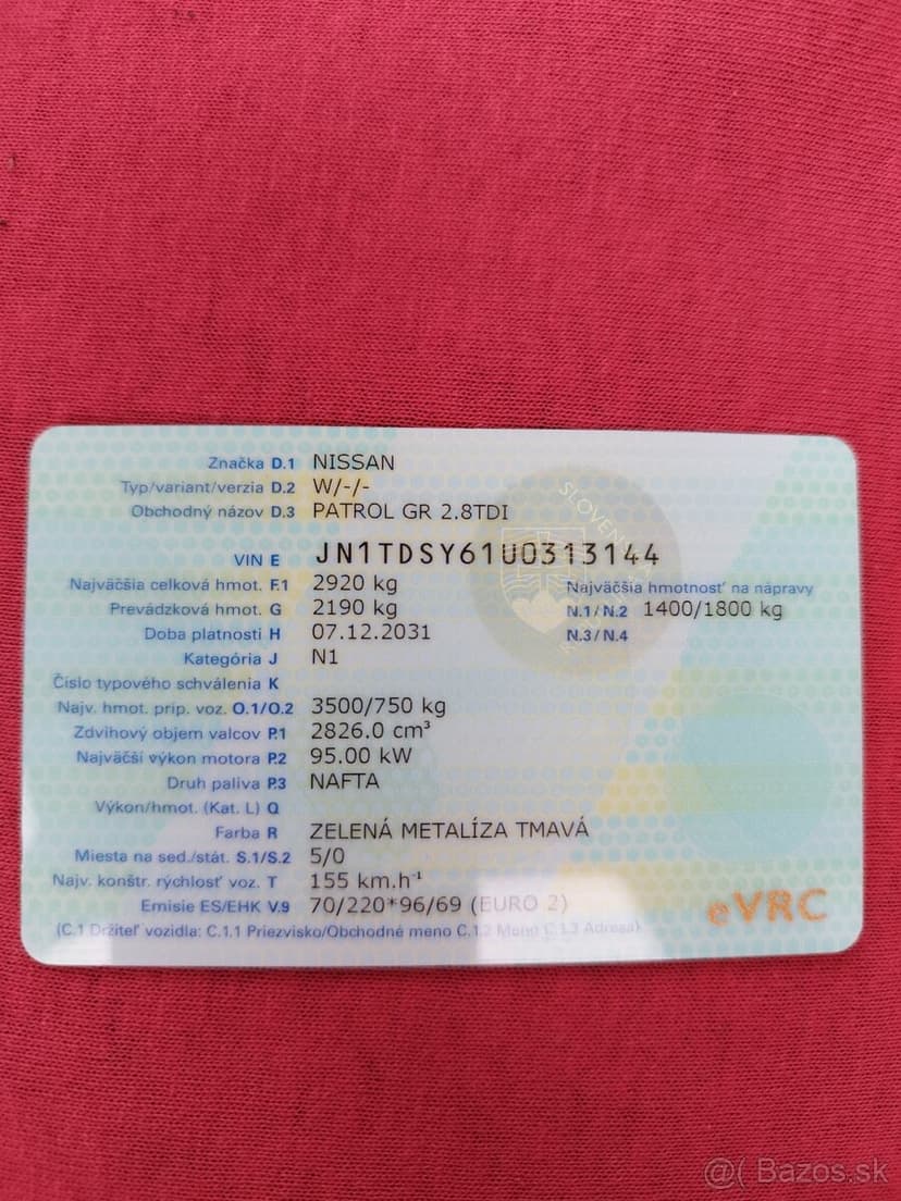 Nissan Patrol 2.8 TD /  rok 1999